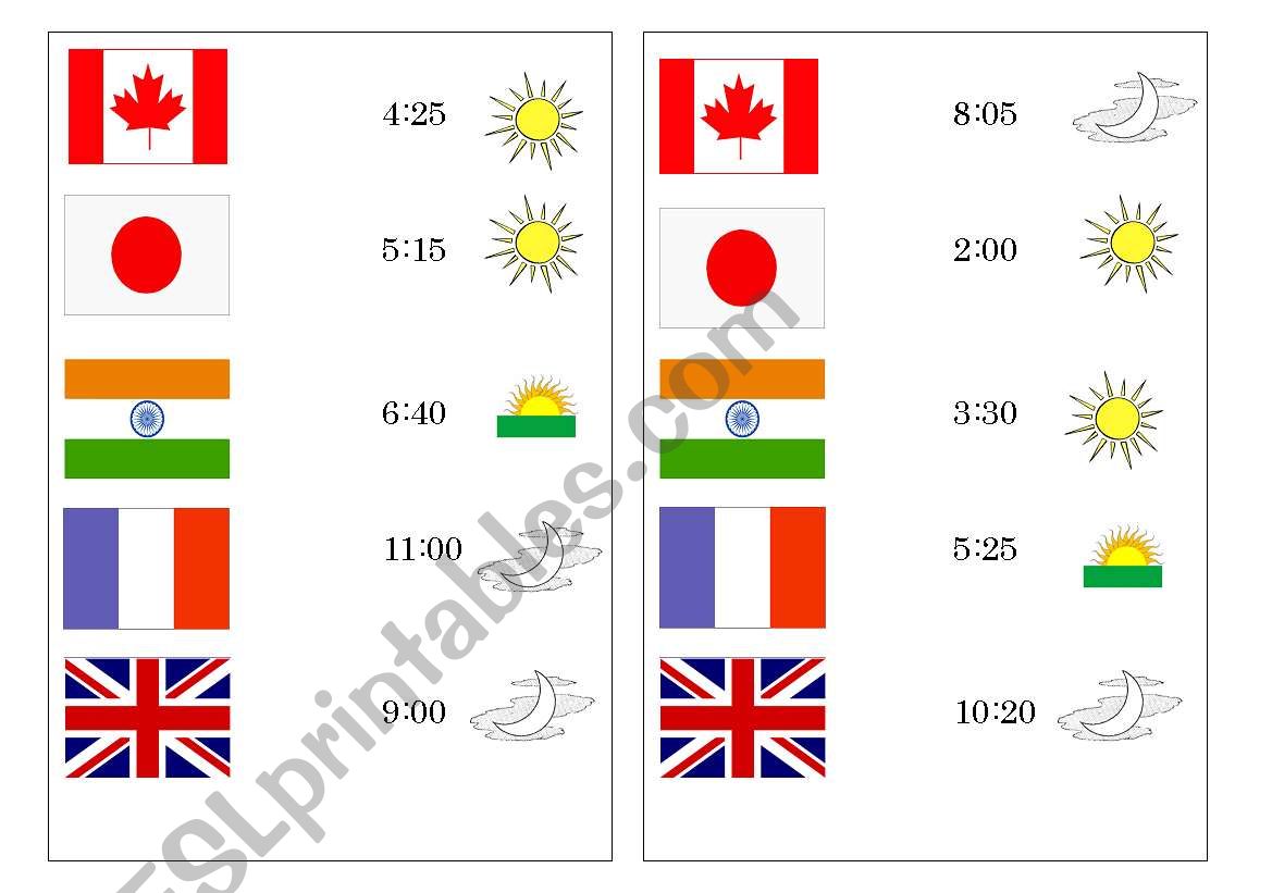 TIME - What time is it in [country]?